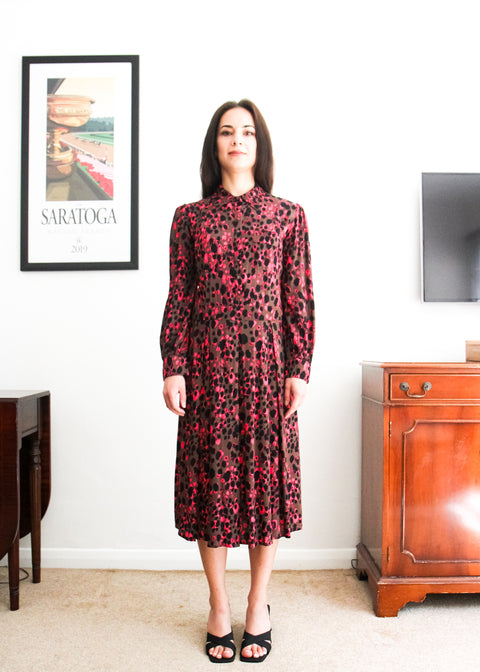 Kloth London Petite Nusa Shirt Dress - Pink Mix