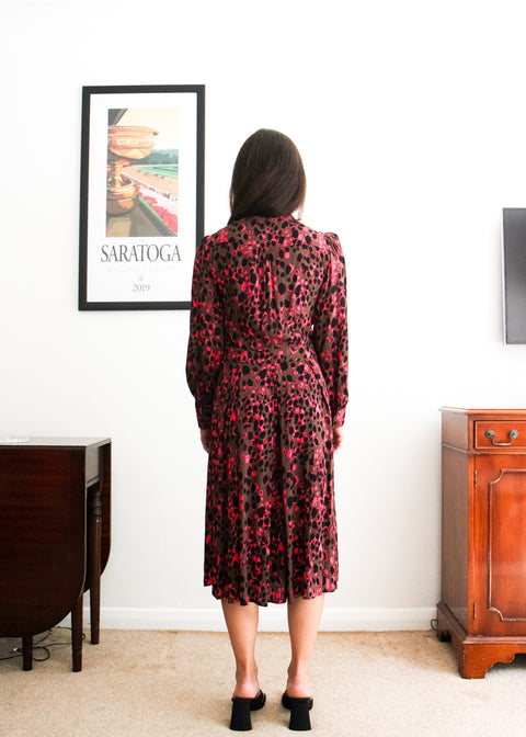 Kloth London Petite Nusa Shirt Dress - Pink Mix