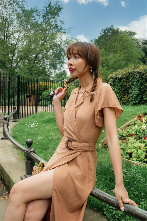 Guanabara Petite Silk Midi Dress - Piccoli