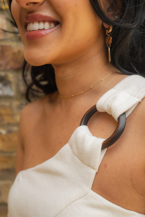 Ipanema Petite One-Shoulder Crop Top - Piccoli