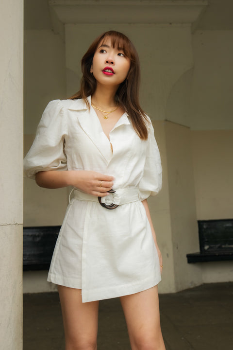 Lagoa Petite Linen Playsuit - Piccoli