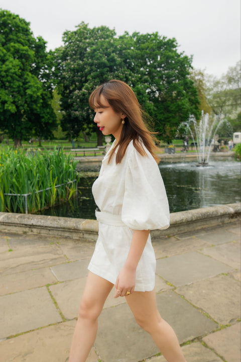 Lagoa Petite Linen Playsuit - Piccoli