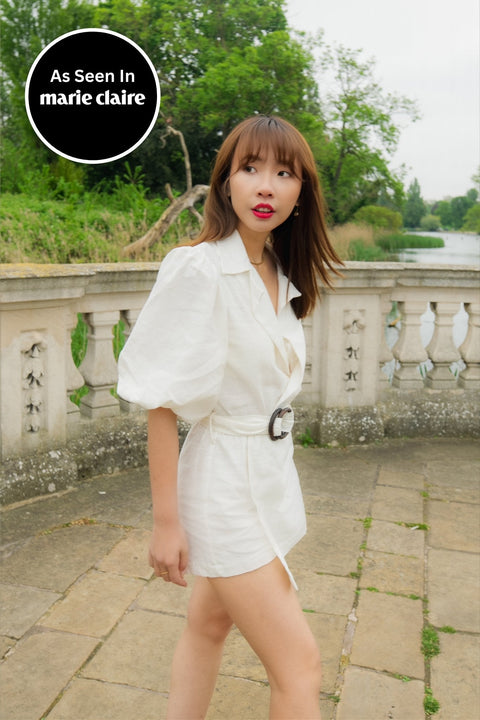 Lagoa Petite Linen Playsuit - Piccoli