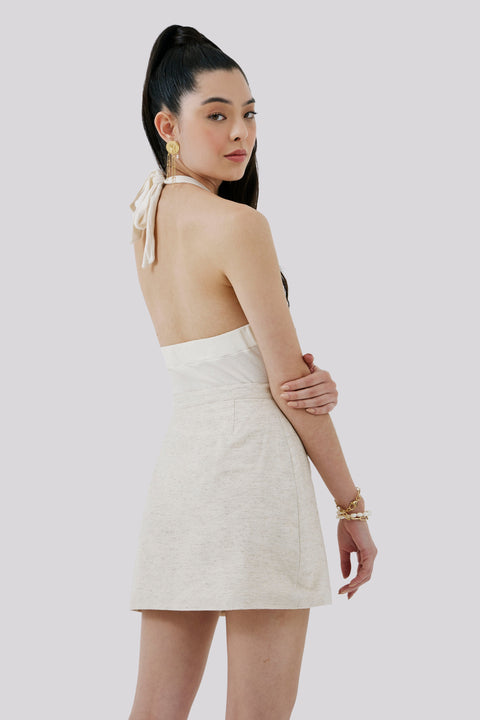 Mooca Petite Linen Mini Skirt - Piccoli