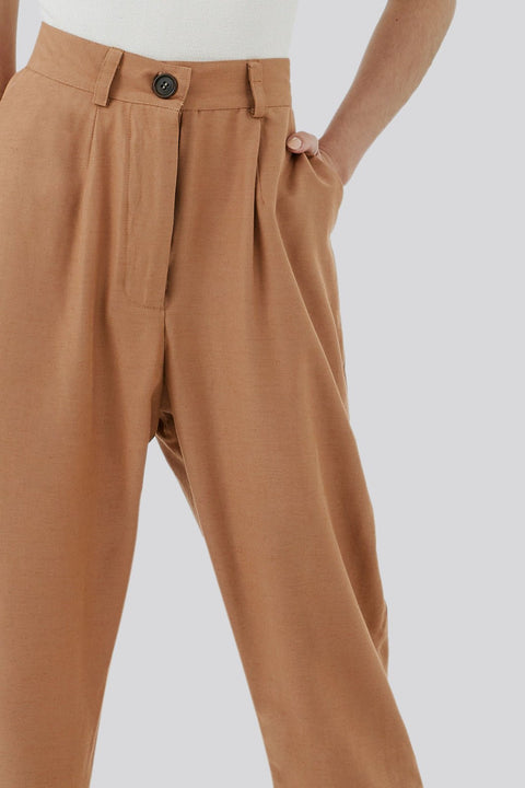 Pacaembu Petite High-Waist Tailored Silk Trousers - Piccoli