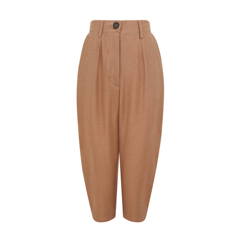 Pacaembu Petite High-Waist Tailored Silk Trousers - Piccoli